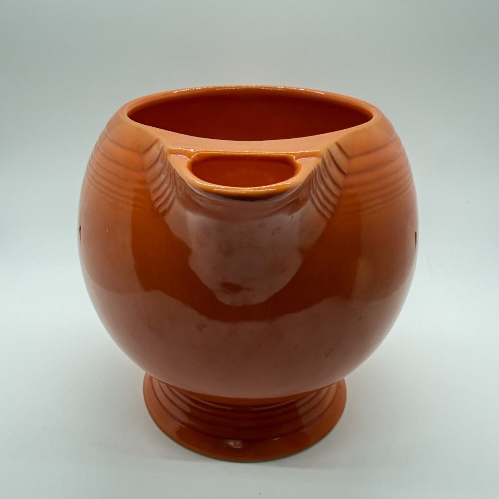 Vintage Fiesta Ware RED (orange) - Lip Pitcher 1936 - 1946 - 64oz - Picture 3 of 13